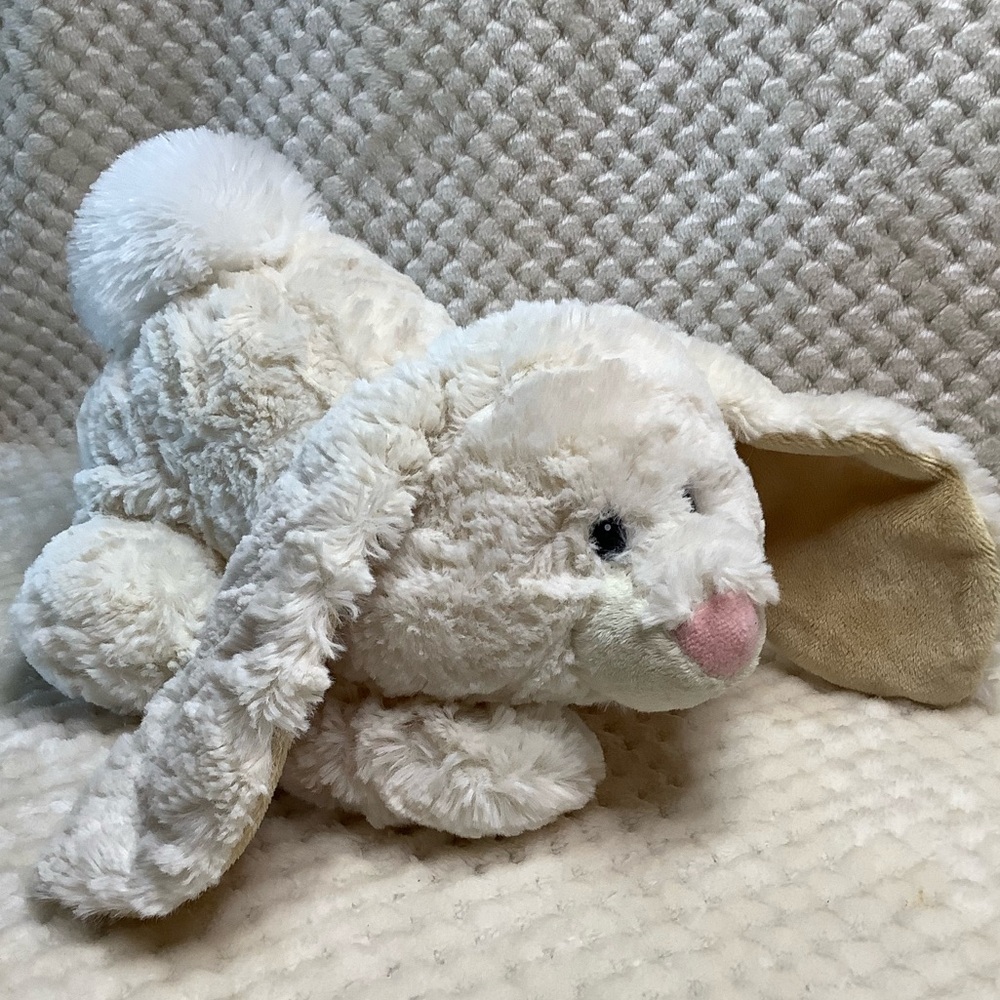 Babies R Us or Aurora World Plush Lying Down Bunny Rabbit Stuffed Animal Toy